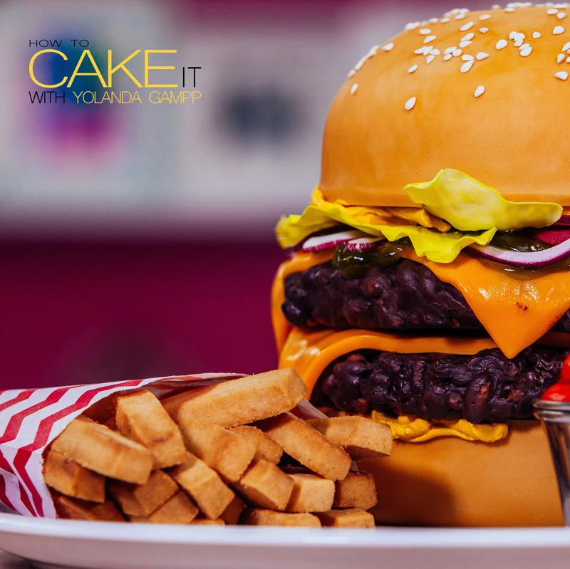 Burger and Fries Cake
