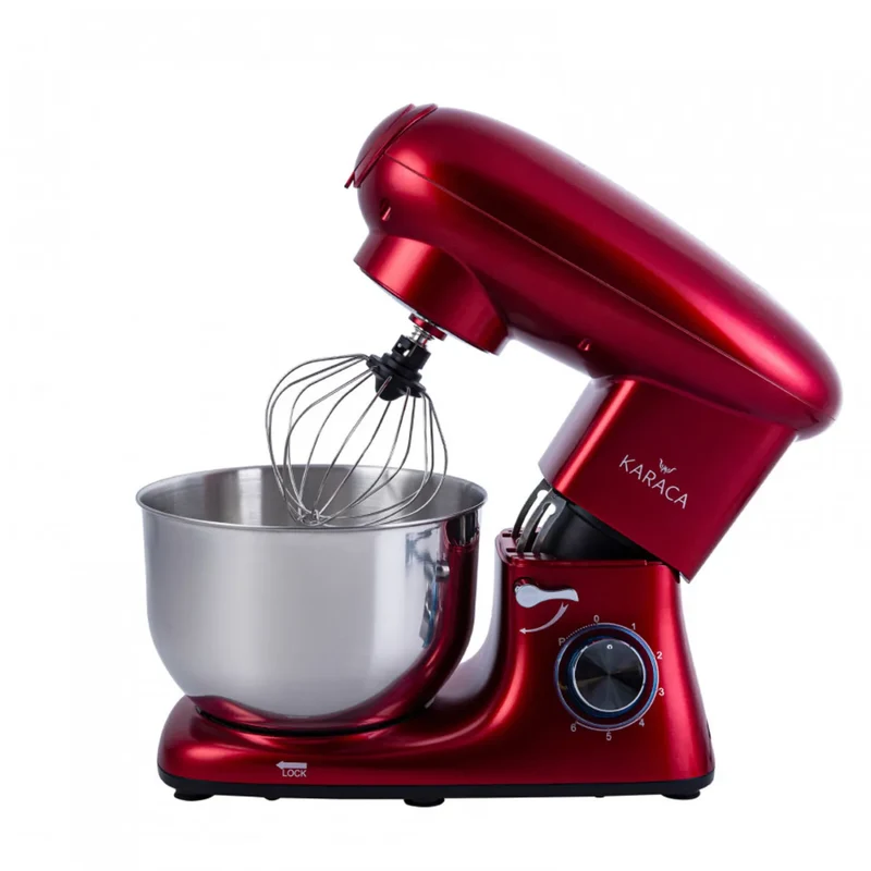 Karaca Multichef Küchenmaschine und Standmixer mit Fleischwolf Standmixer Redgold 1400W