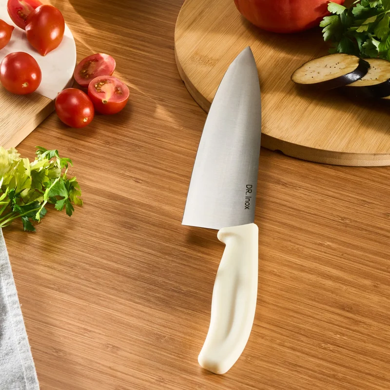 Dr. Inox Kochmesser 33cm, Creme
