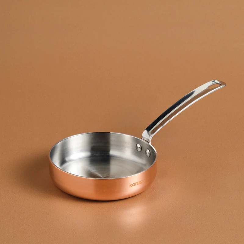 Karaca Powersteel 3Ply 316+ Edelstahlpfanne 12 cm, Kupfer
