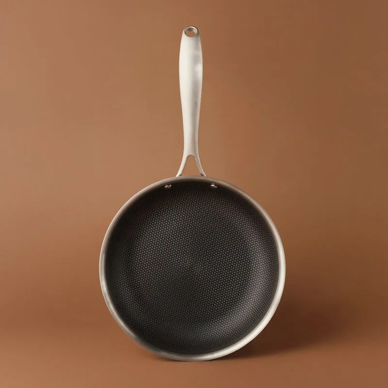 Karaca 5Ply PowerSteel 316+ Edelstahl-Induktionspfanne, 24 cm, Silber