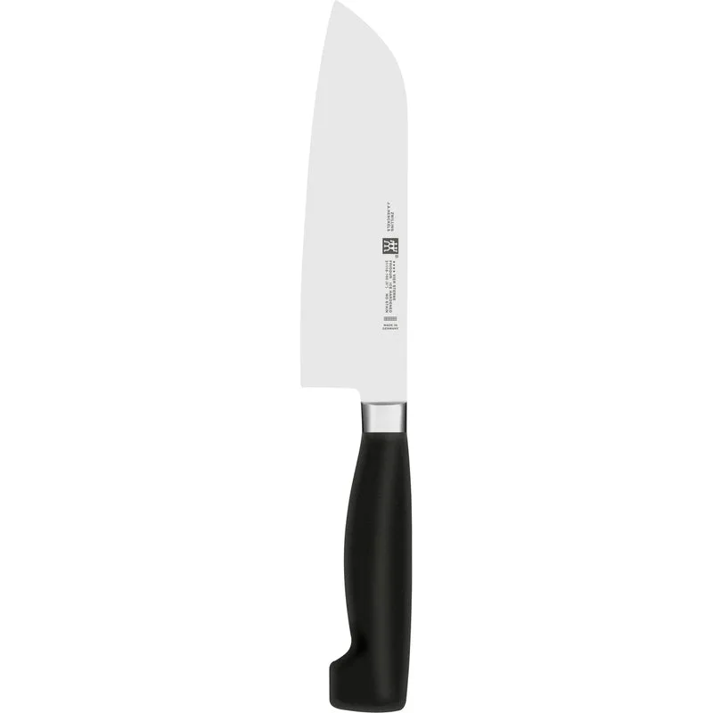 VIER STERNE Santokumesser 16 cm, Glattschliff