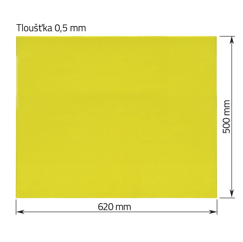Epoxidová izolační deska 0,5 x 500 x 620 mm pro bateriové sady