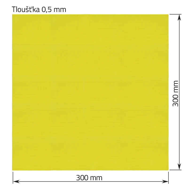 Epoxidová izolační deska 0,5 x 300 x 300 mm pro bateriové sady