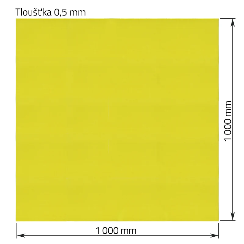 Epoxidová izolační deska 0,5 x 1000 x 1000 mm pro bateriové sady