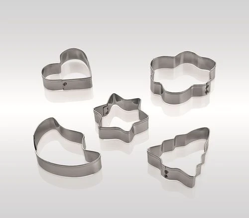 Metal Ausstecher-Set 5 Teilig Mittelgröße