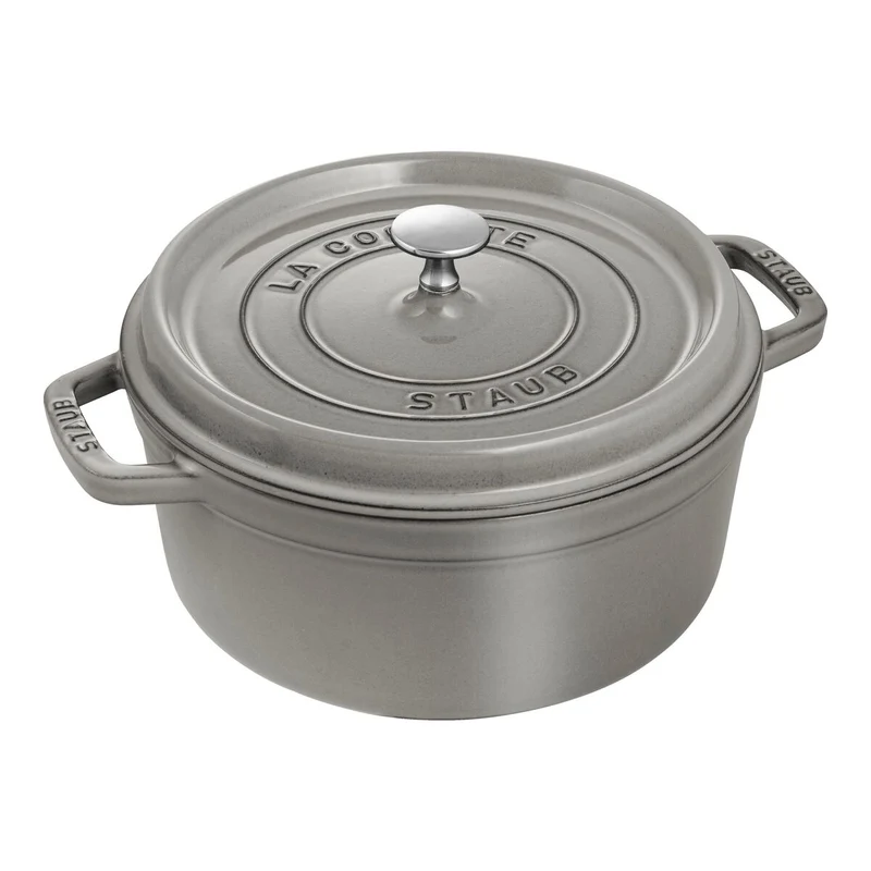La Cocotte Cocotte 24 cm, rund, Graphit-Grau, Gusseisen