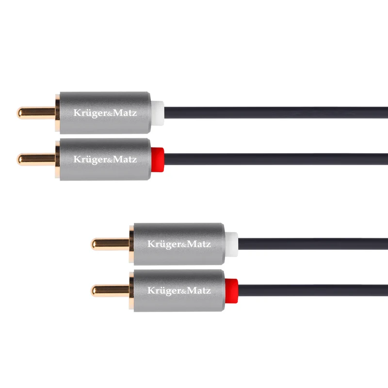 Kabel 2x Cinch konektor/2x Cinch konektor 5m KRUGER & MATZ KM1212 Basic