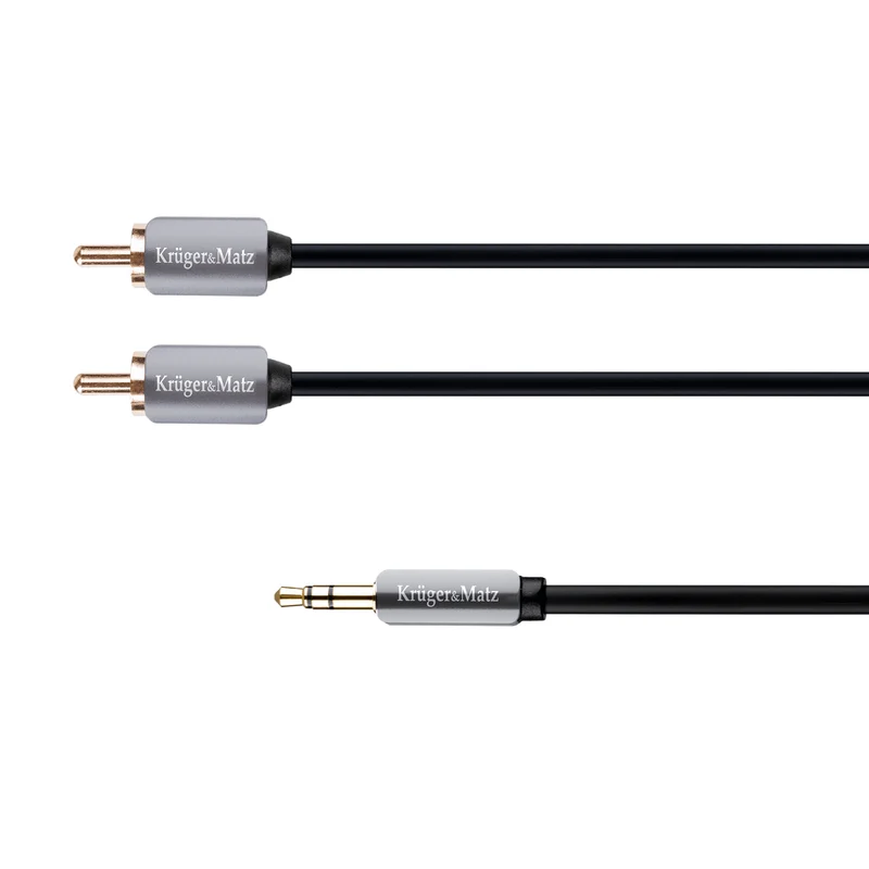 Kabel Jack 3.5mm stereo/2x Cinch 3m KRUGER & MATZ KM0311