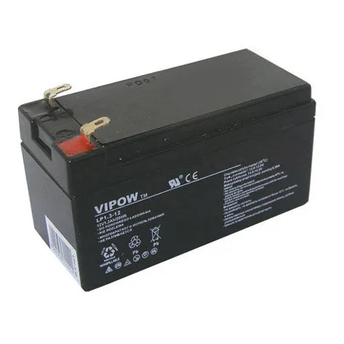 Baterie olověná 12V 1.3Ah VIPOW BAT0213