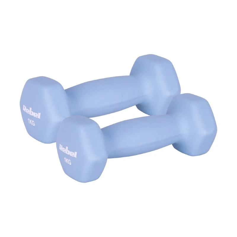 Sada činek z litiny a neoprenu HEX REBEL RBA-2330-1 2x1kg