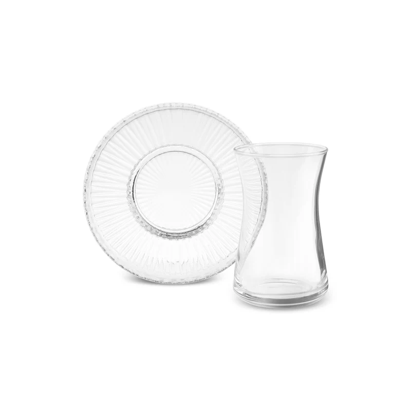 Karaca Lily Glasuntertasse, 12 cm, Transparent