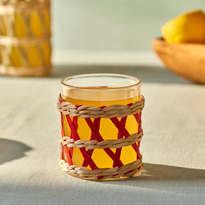 Karaca Waven Wasserglas, 285 ml, Rot