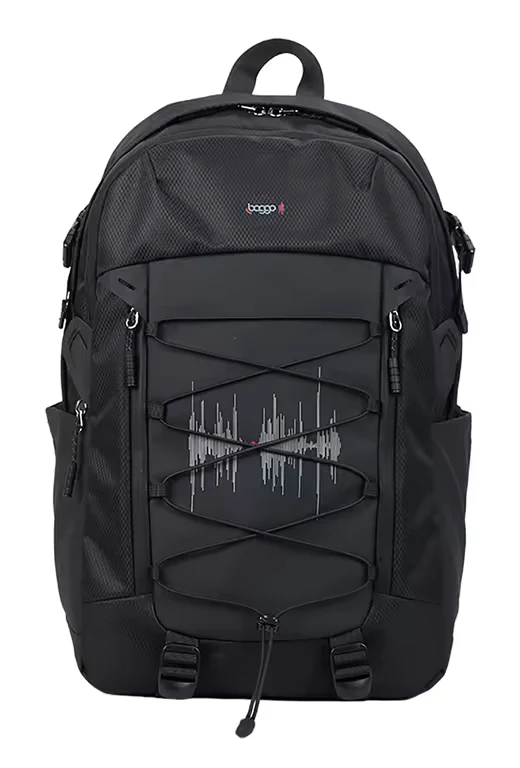 Batoh studentský STIL Baggo Flex Heartbeat Black