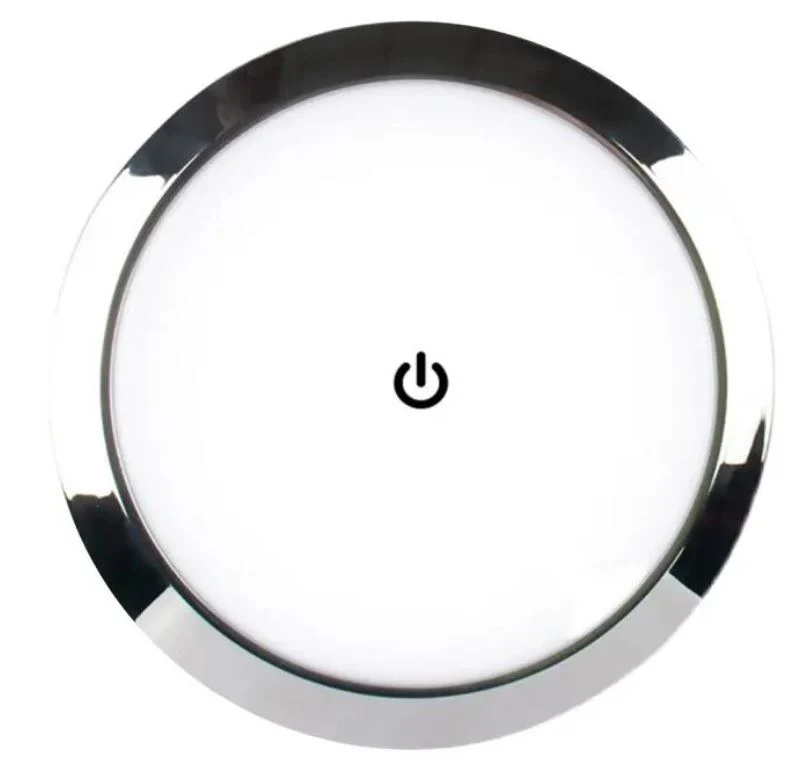 LED podhledové světlo do karavanu s dotykovým vypínačem, 12-24V - 18cm