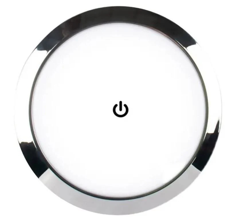 LED podhledové světlo do karavanu s dotykovým vypínačem 12-24V - 7,3cm