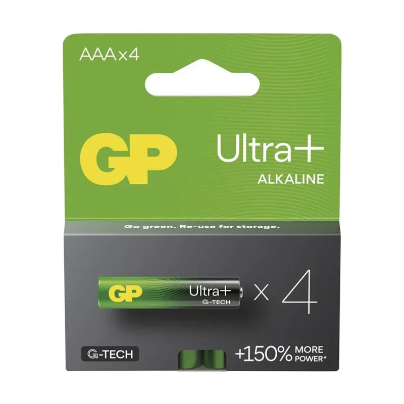 Baterie AAA (R03) alkalická GP Ultra Plus 4ks