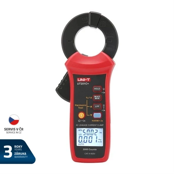 Měřicí klěště na unikajicí proudy UNI-T UT251C+