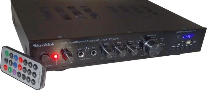 Zesilovač 5.0, rádio, bluetooth, přehrávač MP3,Starklok AV-298BT černý