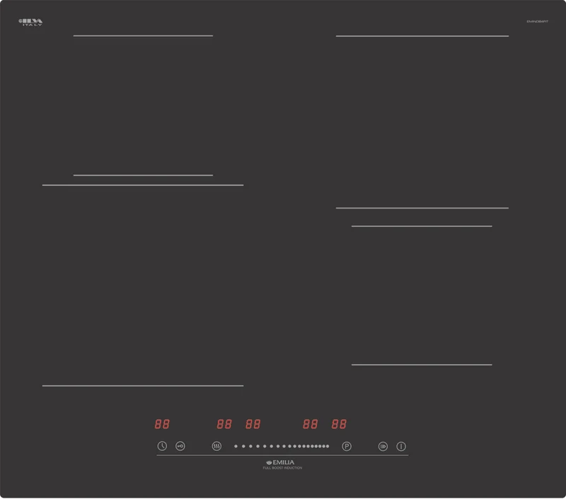 Emilia 60cm 4 Zone Induction Cooktop