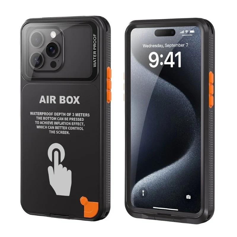 Pouzdro vodotěsné SHELLBOX AIRBOX 6.1 pro iPhone Black