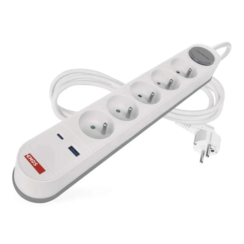 Prodlužovací přívod 5 zásuvek 3m EMOS P1513FC