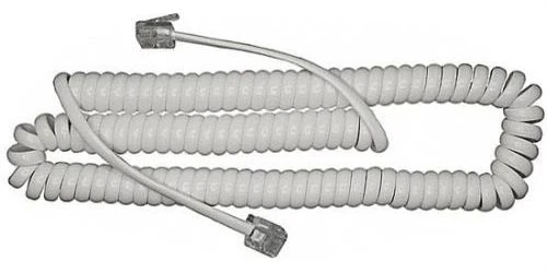 Telefonní kabel kroucený bílý TIPA 5m
