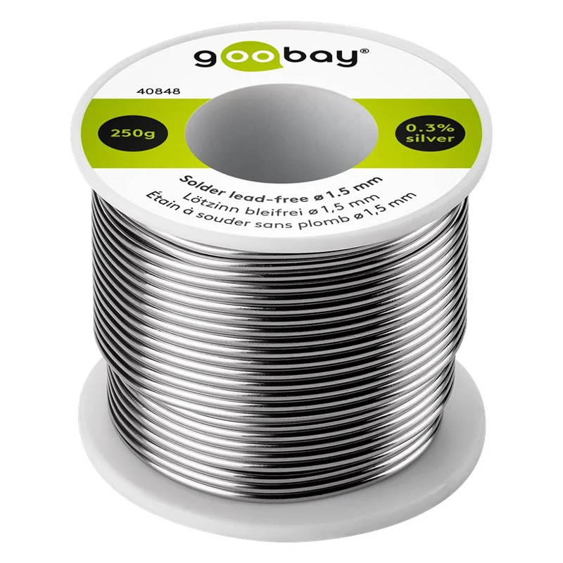 Cín 1.5mm 250g 99,3%Sn 0,7%Cu GOOBAY 40848