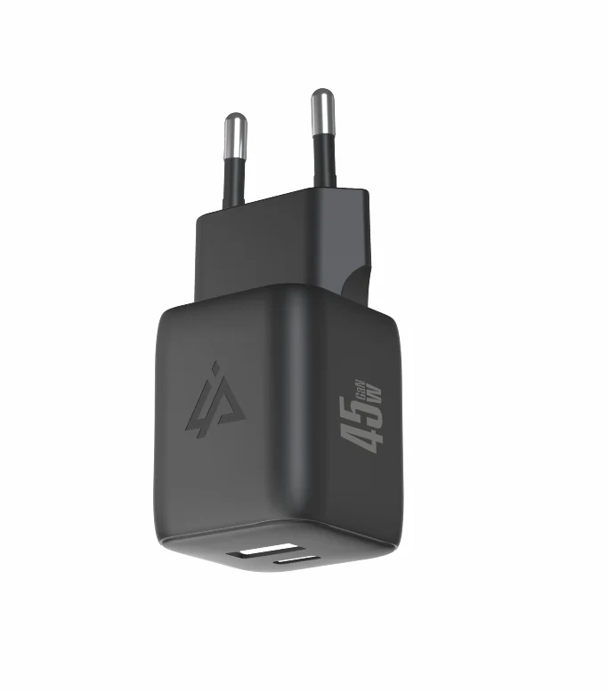 Adaptér USB iPEAX GaN USB/USB-C 90010128 Black