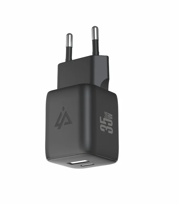 Adaptér USB iPEAX GaN USB/USB-C 90010127 Black