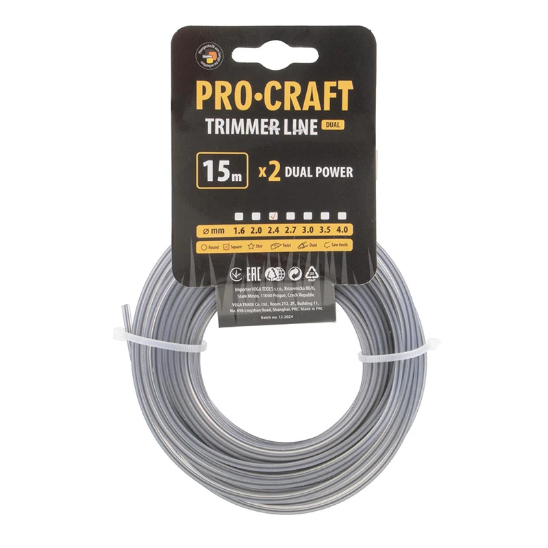Struna PROCRAFT KV/J 3mm 15m hranatá