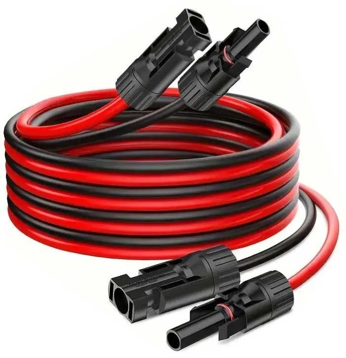Solární kabel 4mm2, červený+černý s konektory MC4,prodloužení 3m