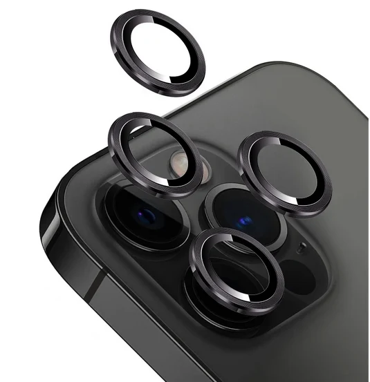 Ochranná folie na objektiv fotoaparátu pro iPhone 16 PRO/16 PRO MAX Black