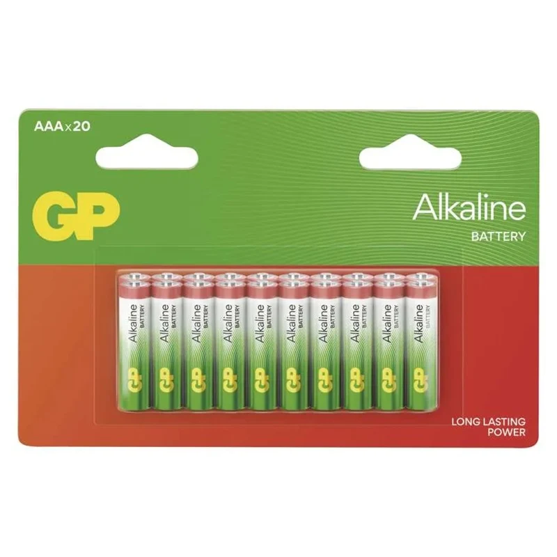 Baterie AAA (R03) alkalická GP Alkaline 20ks