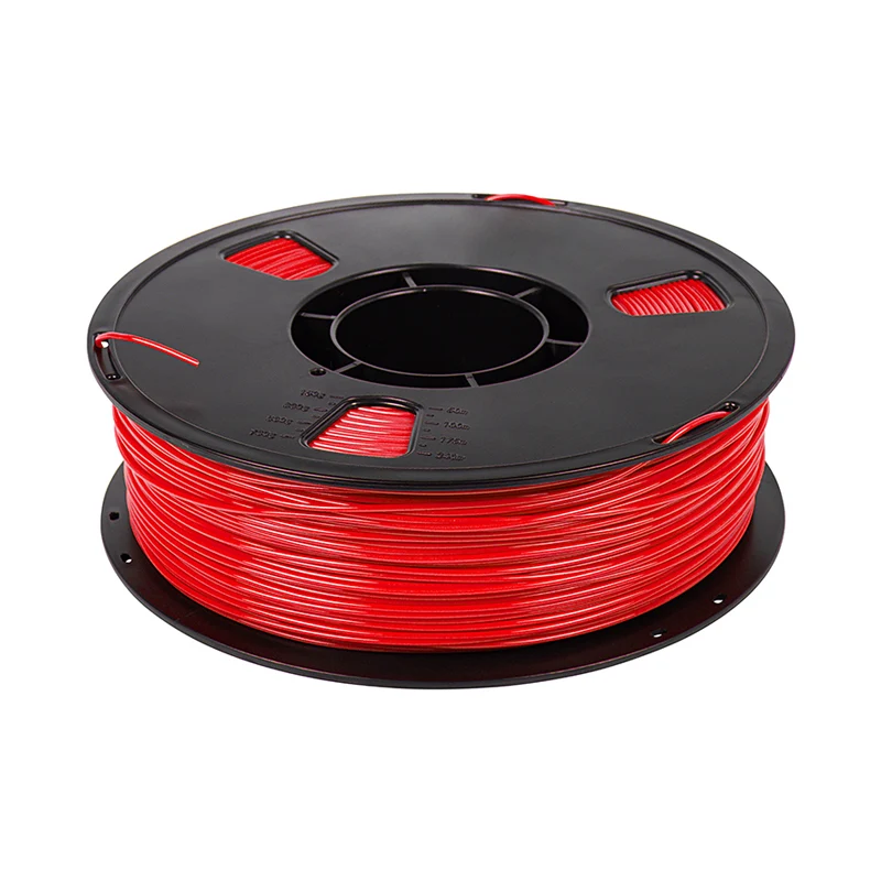 PLA vlákno pro 3D tiskárnu - 1kg červené 1,75mm
