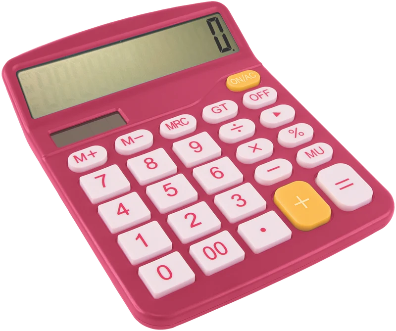 Crest Desktop Calculator (Pink)