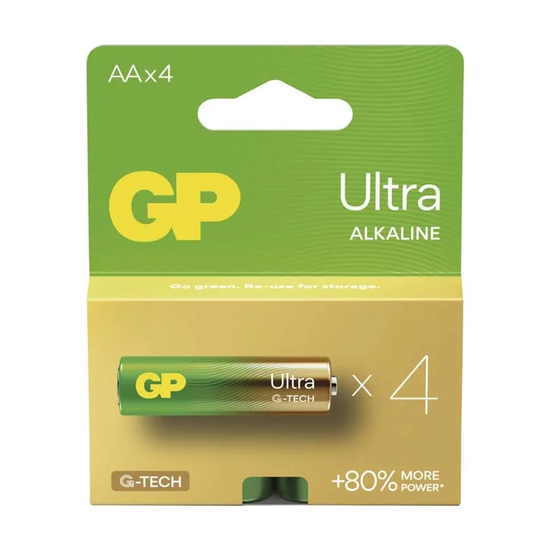 Baterie AA (R6) alkalická GP Ultra 4ks