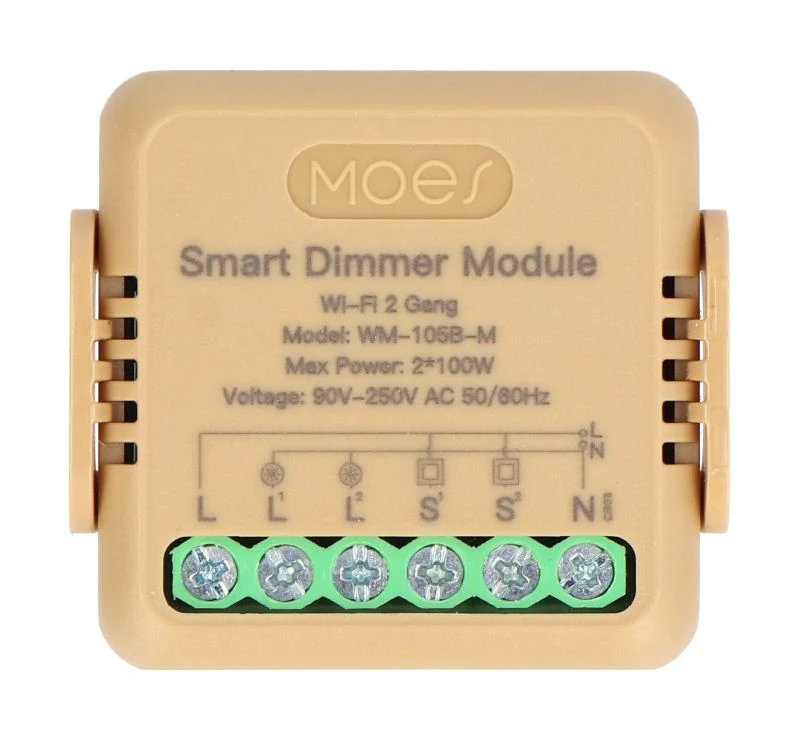 Smart ovladač osvětlení MOES Switch Module MS-105B-M WiFi Tuya