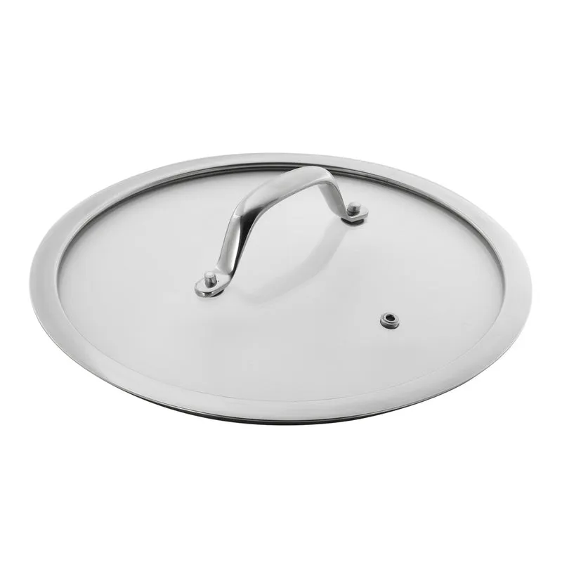 Kuhn Rikon Glasdeckel mit Edelstahlgriff