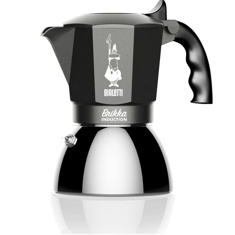 Bialetti Espressokocher Brikka Induktion 4 Tassen schwarz