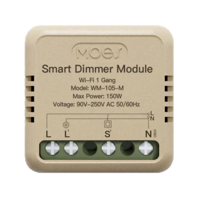 Smart ovladač osvětlení MOES Switch Module MS-105M WiFi Tuya