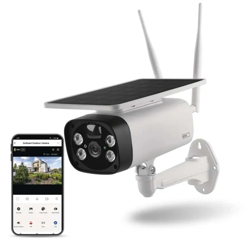 GoSmart venkovní bateriová kamera EMOS IP-600 EYE s WiFi a solárním panelem
