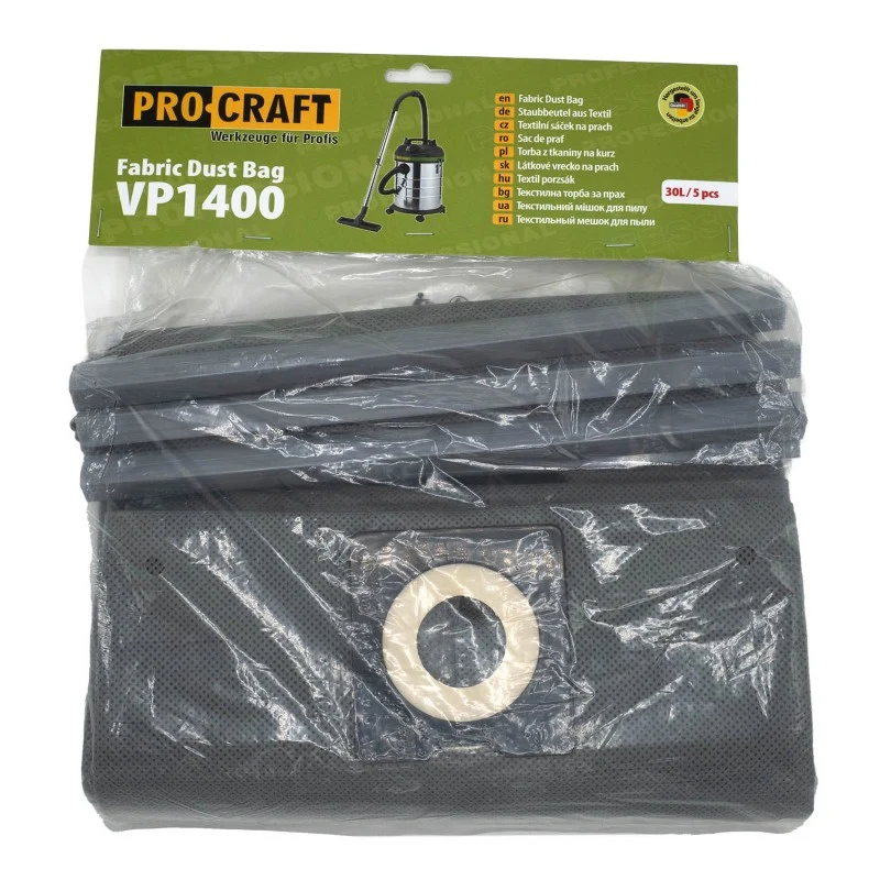 Sáčky do vysavače PROCRAFT VP1400 textilní 5ks