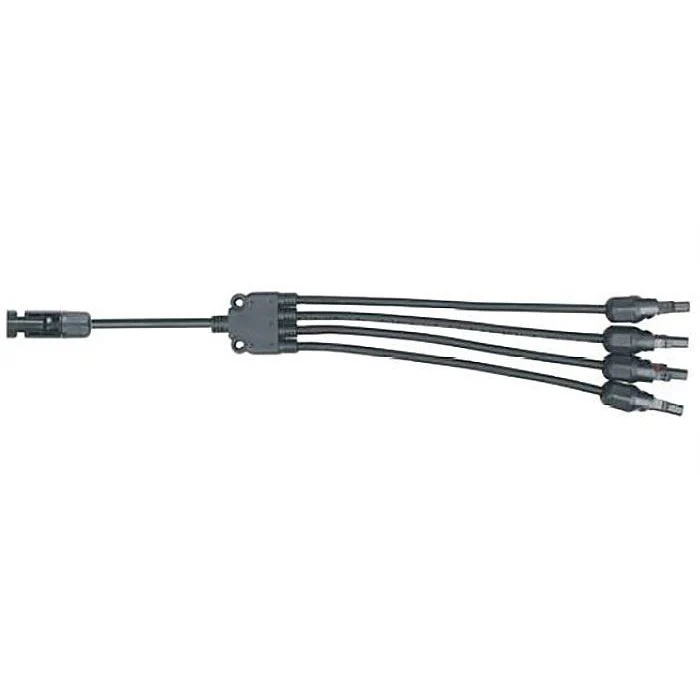 Kabel TIPA MC4 rozbočení 1x konektor/ 4x zdířka 30cm