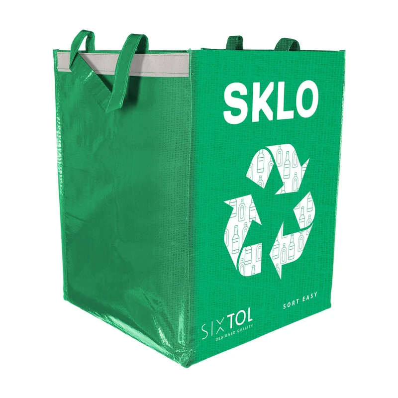 Taška na tříděný odpad SIXTOL Sort Easy Glass 36l