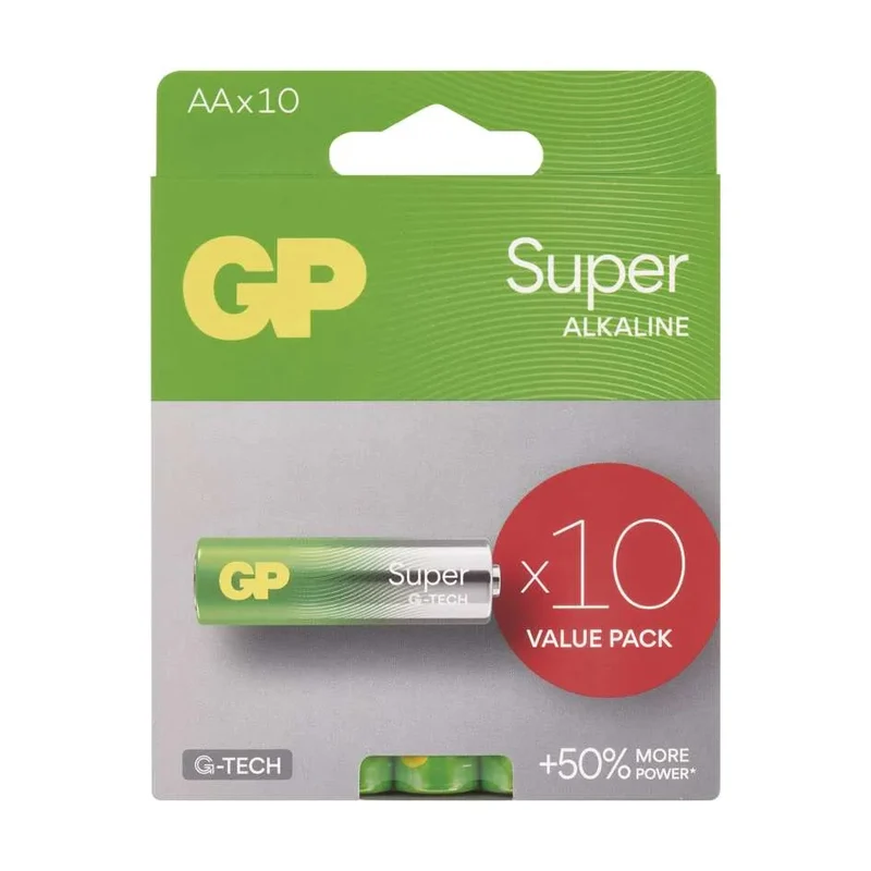 Baterie AA (R6) alkalická GP Super 10ks