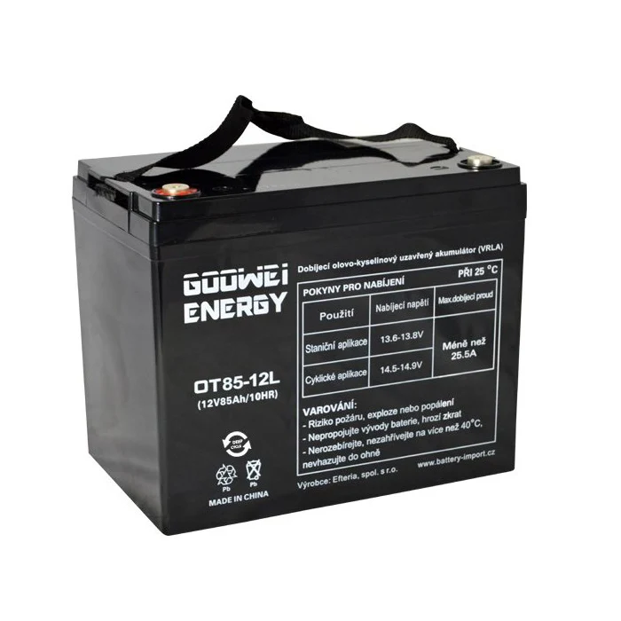 Trakční olověný akumulátor 12V 85Ah GOOWEI ENERGY OTL85-12 DEEP CYCLE