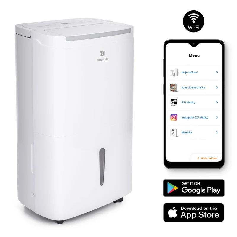 Smart odvlhčovač G21 Impact 50 50l/24h WiFi