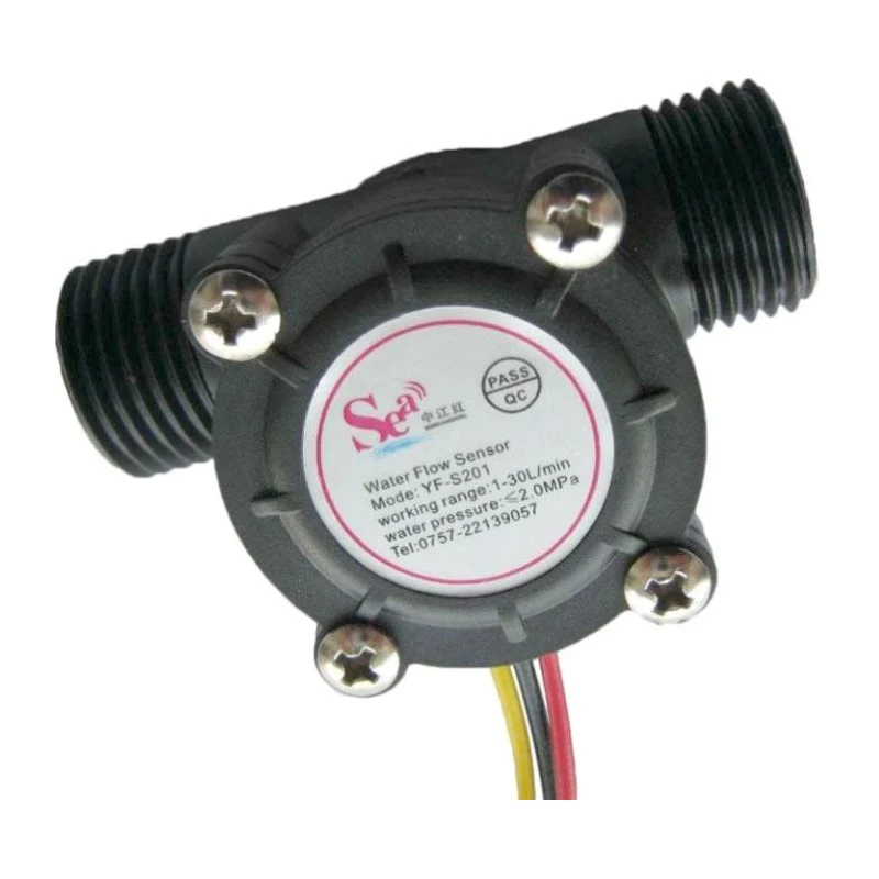 Průtokoměr YF-S201 1/2" 1-30l/min pro Arduino