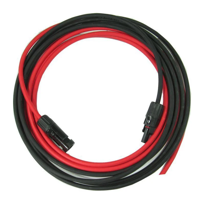 Solární kabel 6mm2, červený+černý s konektory MC4, 20m